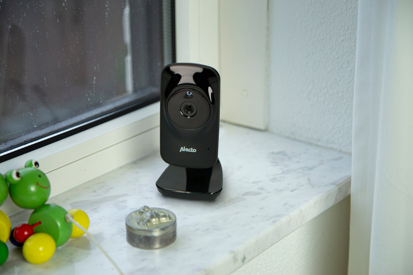 Alecto DVM135BK  - Babyphone mit Kamera und 3.5"-Farbdisplay, Schwarz