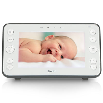 Alecto DVM-150 - Babyphone mit Kamera und 5" Farbdisplay, Weiß