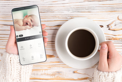 Alecto SMARTBABY10 - WLAN-Babyphone mit Kamera - Weiß/Grau