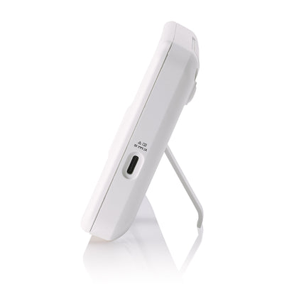 Alecto DVM2050 - Babyphone mit HD-Kamera, großem 5-Zoll-Farbdisplay und Nachtlicht - Ferngesteuert - Weiß