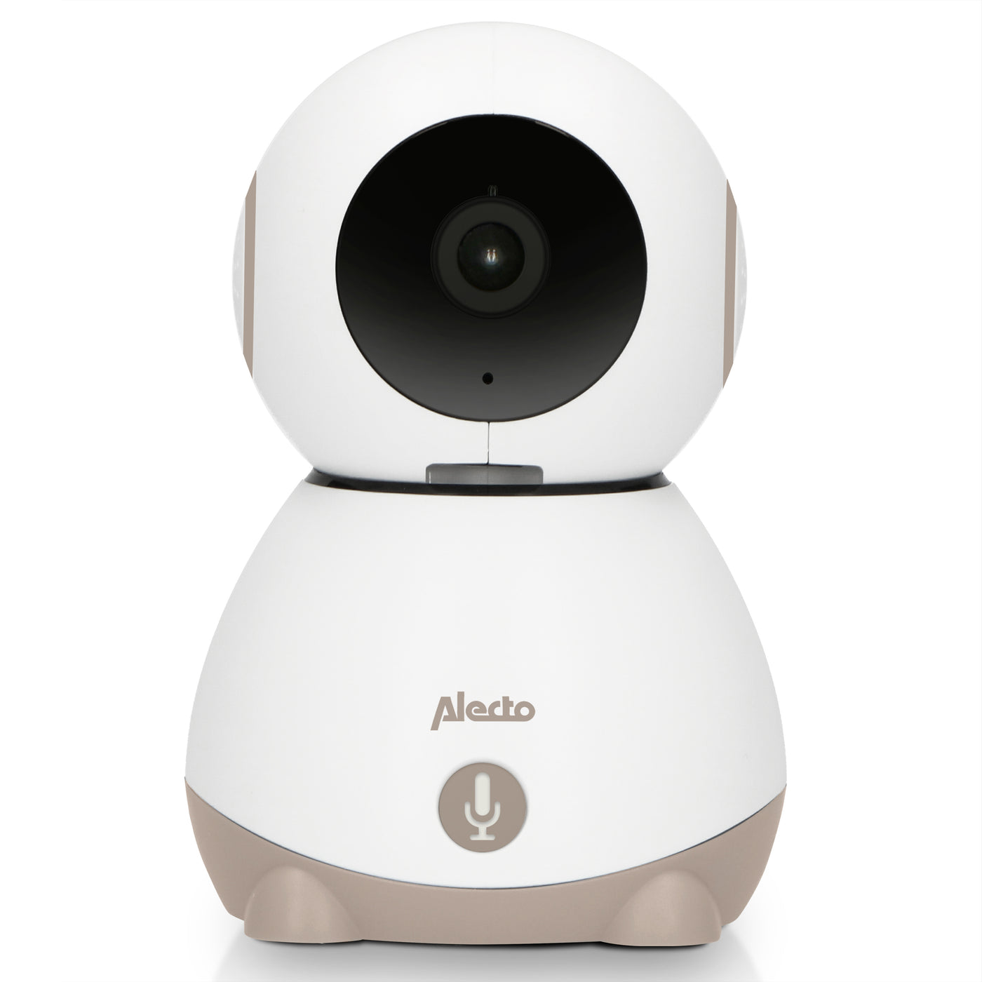 Alecto SMARTBABY10BE - WLAN-Babyphone mit Kamera, Weiß/Taupe