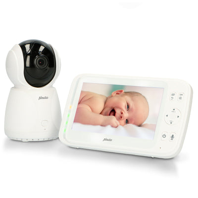Alecto DVM-275 - Babyphone mit Kamera und 5" Farbdisplay, Weiß