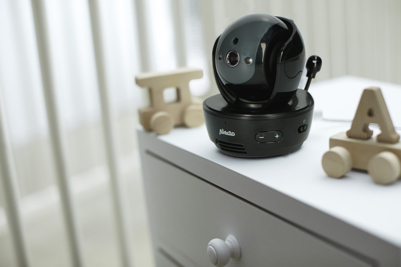 Alecto DVM200MBK - Babyphone mit Kamera und 4,3"-Farbdisplay, Schwarz