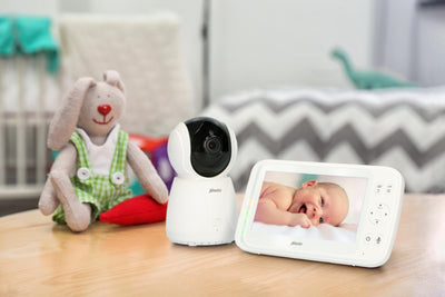 Alecto DVM-275 - Babyphone mit Kamera und 5" Farbdisplay, Weiß