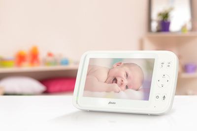 Alecto DVM-275 - Babyphone mit Kamera und 5" Farbdisplay, Weiß