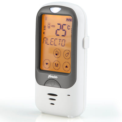 Alecto DBX-68 - Babyphone für den Außenbereich mit großer Reichweite, weiß/anthrazit