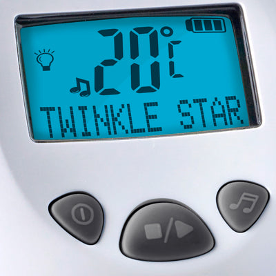 DB-188 LUX - DECT Babyphone mit Full ECO-Modus und Display, weiß/anthrazit