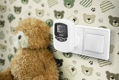 Alecto DBX-80 - Babyphone mit Reichweite von bis zu 3.000 Metern, weiß/anthrazit