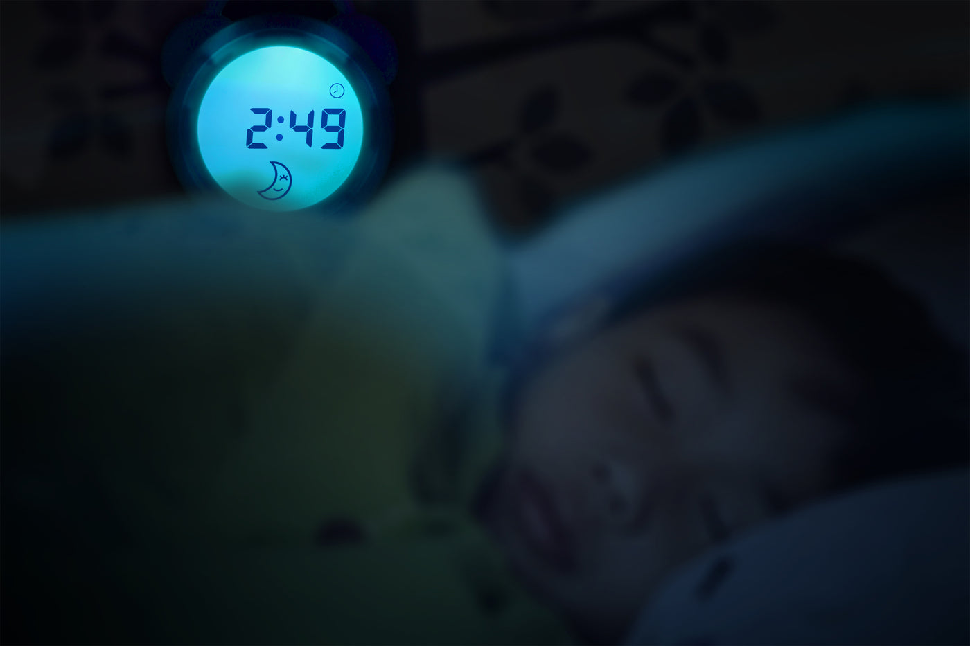 Alecto BC-100 - Schlaftrainer, Nachtlicht und Wecker, weiß