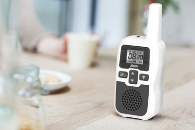 Alecto DBX-80 - Babyphone mit Reichweite von bis zu 3.000 Metern, weiß/anthrazit