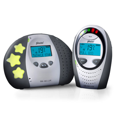 DB-188 LUX - DECT Babyphone mit Full ECO-Modus und Display, weiß/anthrazit