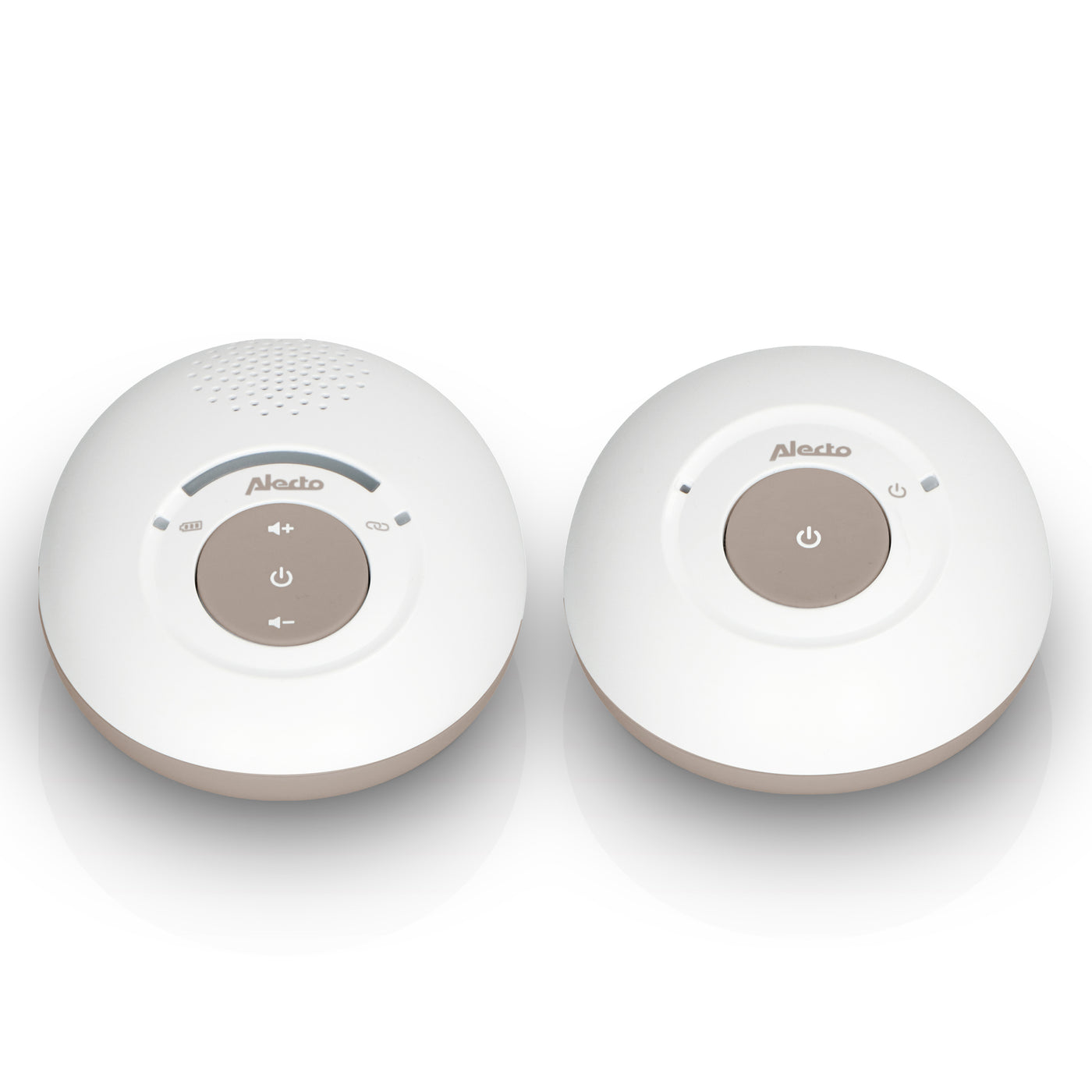 Alecto DBX110BE - DECT Babyphone mit Full ECO-Modus , Weiß/Taupe