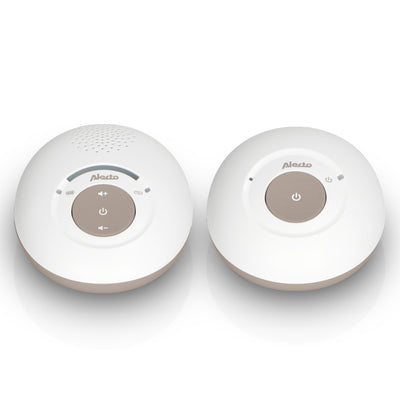 Alecto DBX110BE - DECT Babyphone mit Full ECO-Modus , Weiß/Taupe