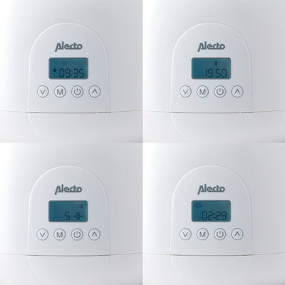 Alecto BW700TWIN - Schneller digitaler duo Flaschenwärmer zum Erwärmen, Sterilisieren und Auftauen, weiß