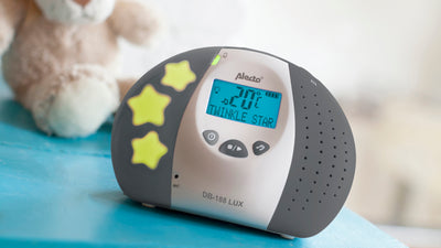 DB-188 LUX - DECT Babyphone mit Full ECO-Modus und Display, weiß/anthrazit