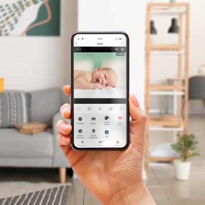 Alecto SMARTBABY5 - WLAN-Babyphone mit Kamera - Weiß
