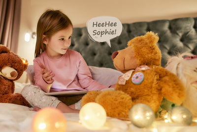 Alecto Baby HeeHee - Sprachknopf, macht Ihr Kuscheltier zum interaktiven Freund
