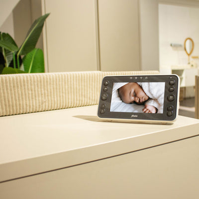 Alecto DVM200XL - Babyphone mit Kamera und 5"-Farbdisplay, Weiß/Anthrazit