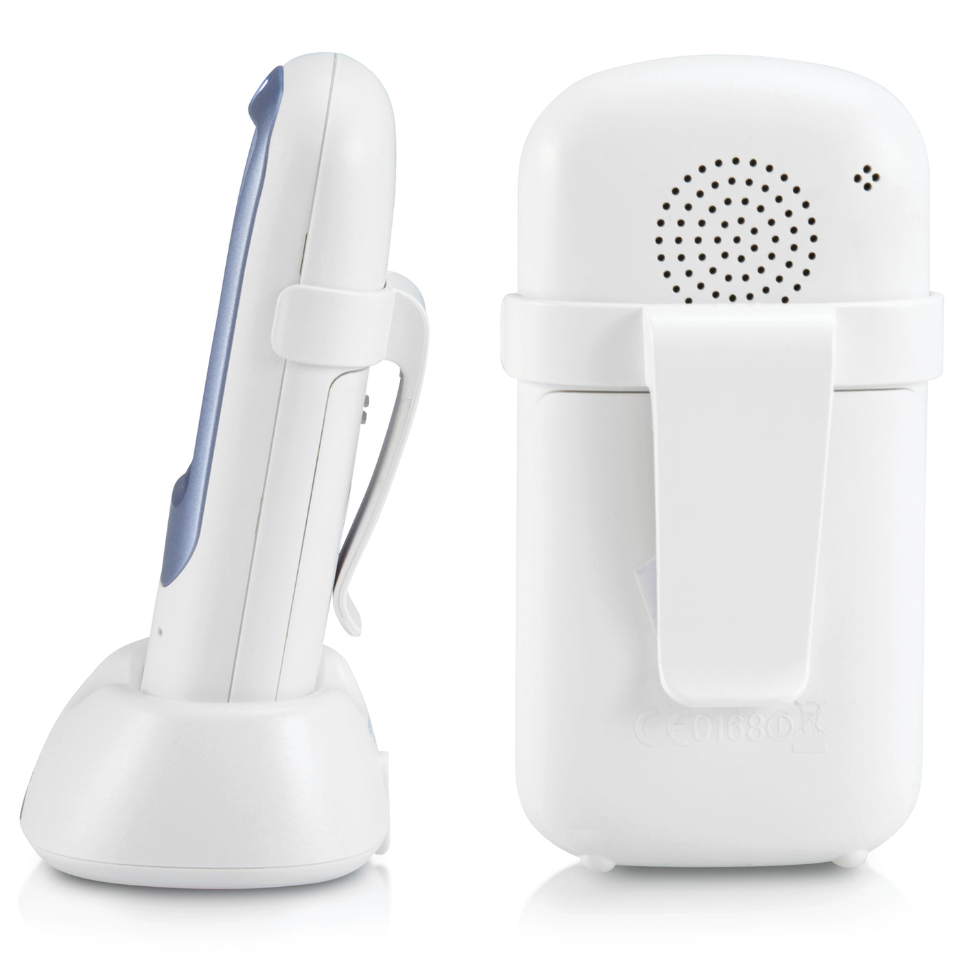 Alecto DBX-68 - Babyphone für den Außenbereich mit großer Reichweite, weiß/anthrazit