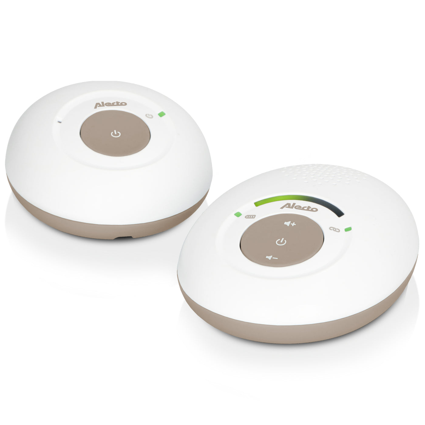 Alecto DBX110BE - DECT Babyphone mit Full ECO-Modus , Weiß/Taupe