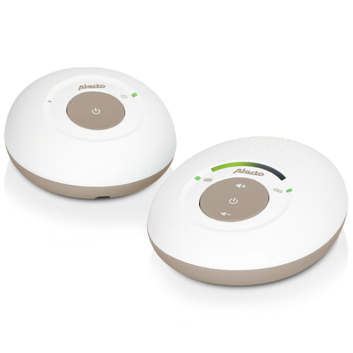 Alecto DBX110BE - DECT Babyphone mit Full ECO-Modus , Weiß/Taupe