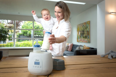 Alecto BW700TWIN - Schneller digitaler duo Flaschenwärmer zum Erwärmen, Sterilisieren und Auftauen, weiß