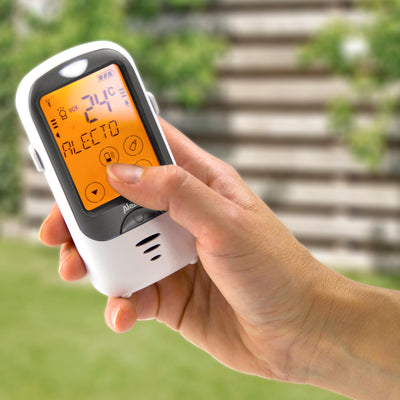 Alecto DBX-68 - Babyphone für den Außenbereich mit großer Reichweite, weiß/anthrazit