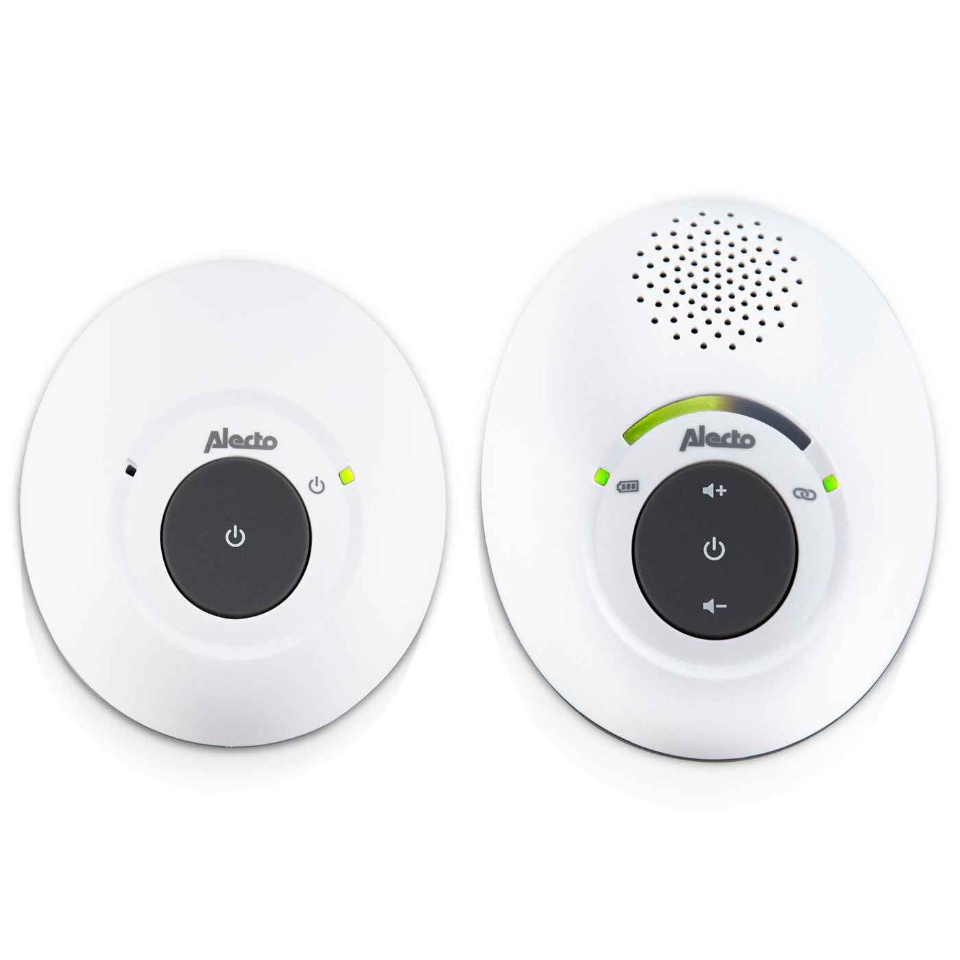 Alecto DBX-115 - DECT Babyphone mit Full ECO-Modus, weiß/anthrazit