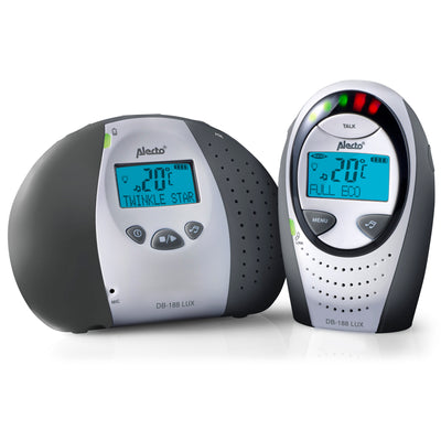 DB-188 LUX - DECT Babyphone mit Full ECO-Modus und Display, weiß/anthrazit