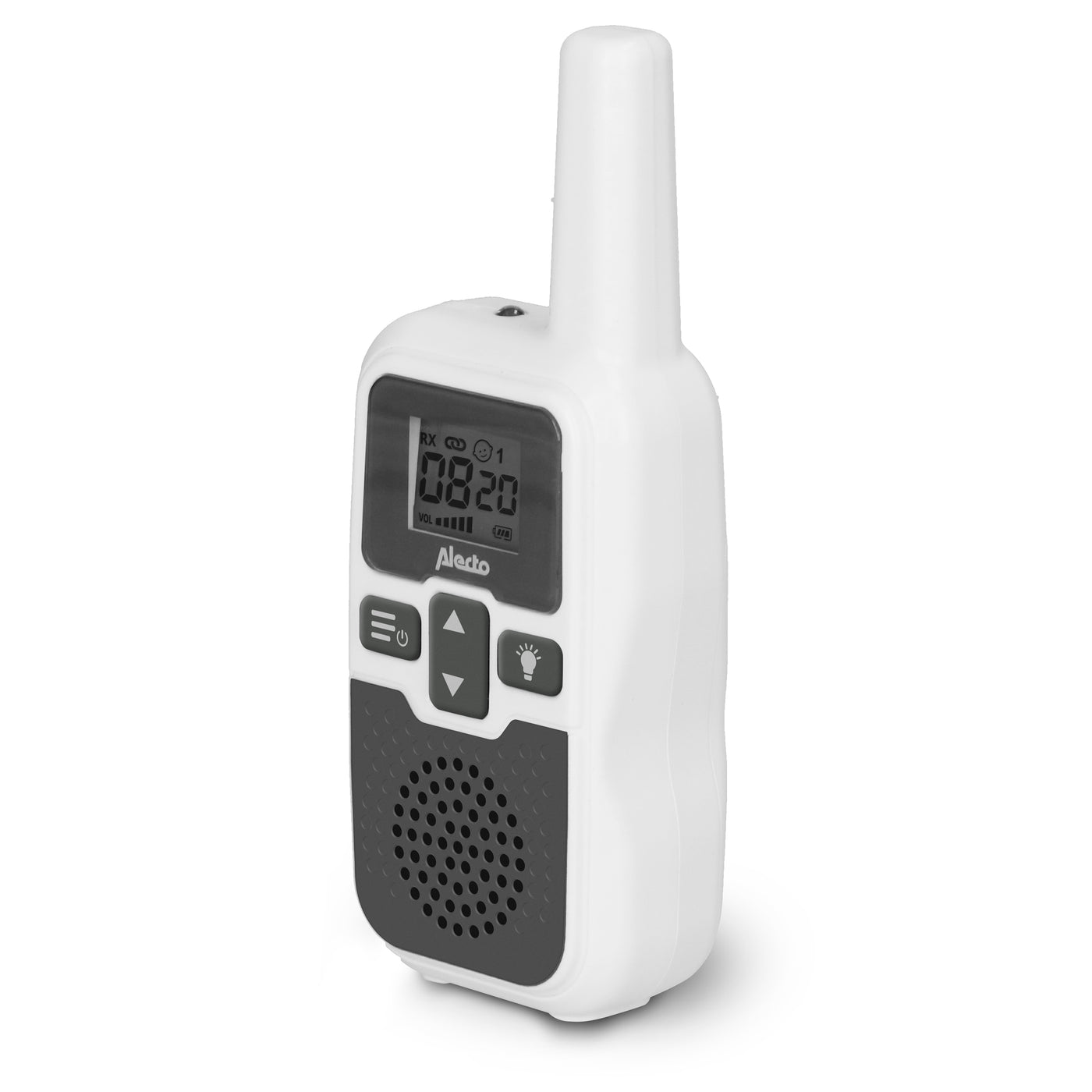 Alecto Baby DBX-80 - Babyphone mit Reichweite von bis zu 3.000 Metern, weiß/anthrazit