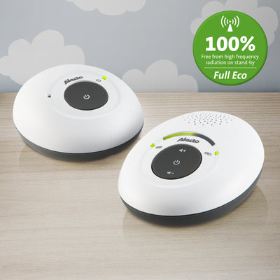 Alecto DBX-115 - DECT Babyphone mit Full ECO-Modus, weiß/anthrazit