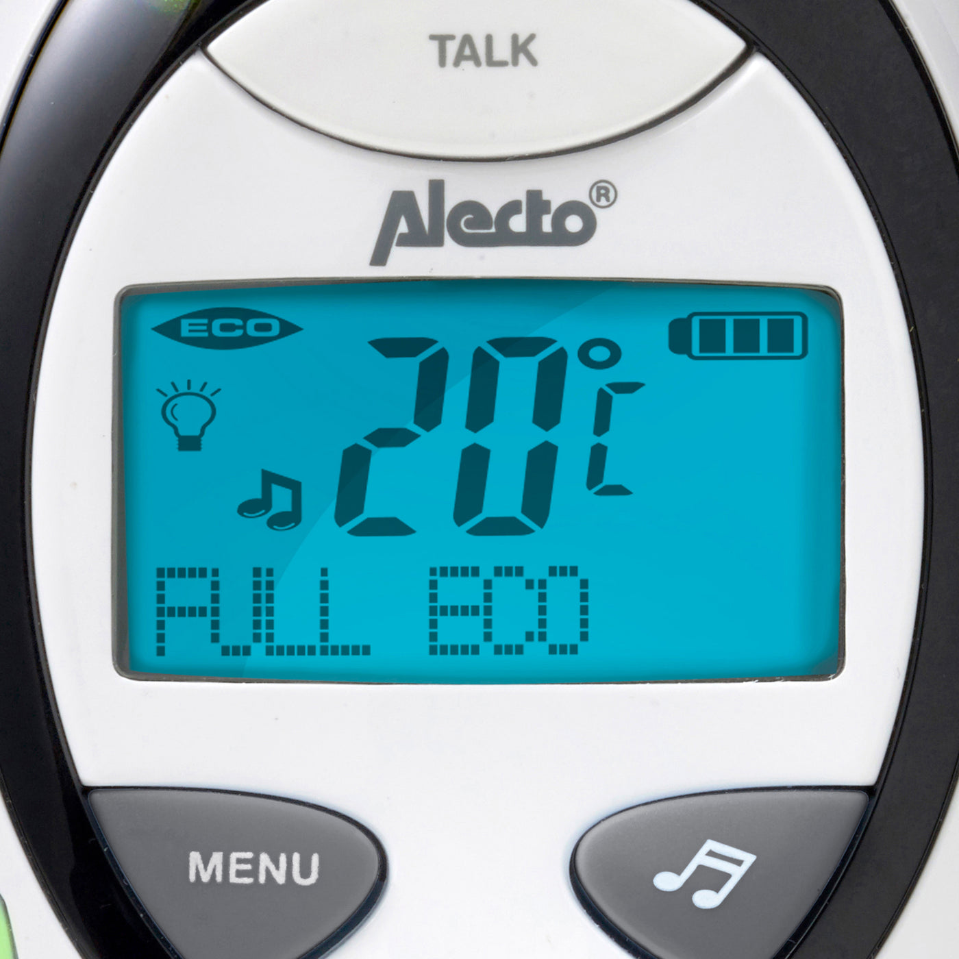 Alecto DBX-88 LIMITED - DECT Babyphone mit Full ECO-Modus und Display, weiß/anthrazit
