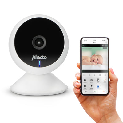 Alecto SMARTBABY5 - WLAN-Babyphone mit Kamera - Weiß
