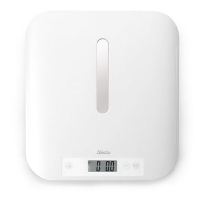 Alecto BC70 - Digitale Babywaage, Personenwaage und Tierwaage in einem - Bis zu 150 kg mit abnehmbarer Wiegefläche - Weiß
