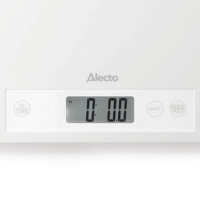 Alecto BC70 - Digitale Babywaage, Personenwaage und Tierwaage in einem - Bis zu 150 kg mit abnehmbarer Wiegefläche - Weiß