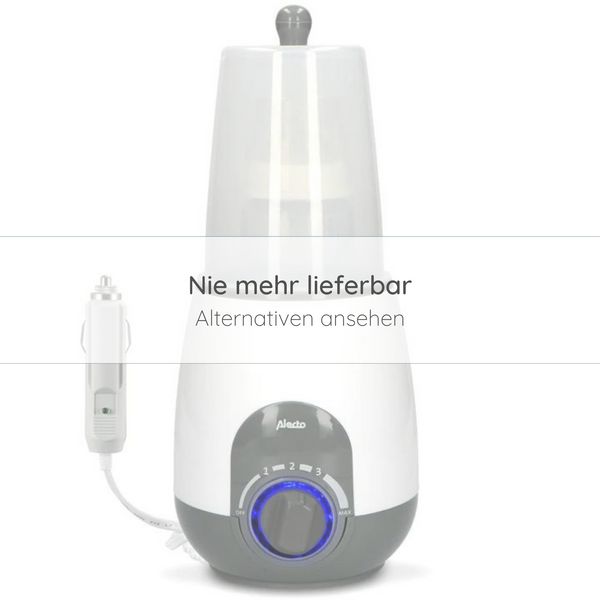 Alecto BW-512 CAR+ - Flaschenwärmer für zu Hause und unterwegs, weiß