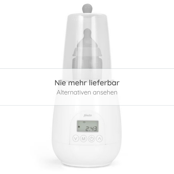 Alecto BW-700 - Schneller digitaler Flaschenwärmer zum Erwärmen, Sterilisieren und Auftauen, weiß