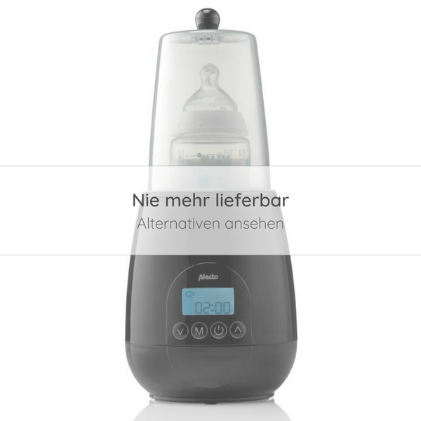 Alecto BW700BK - Schneller digitaler Flaschenwärmer zum Erwärmen, Sterilisation und Auftauen, schwarz