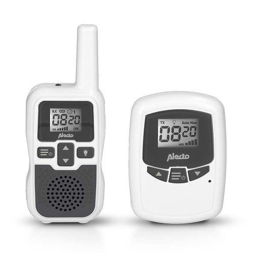 Alecto DBX-80 - Babyphone mit Reichweite von bis zu 3.000 Metern, weiß/anthrazit