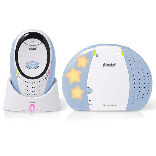 Alecto DBX-85 ECO - DECT Babyphone mit Full ECO-Modus, weiß/blau