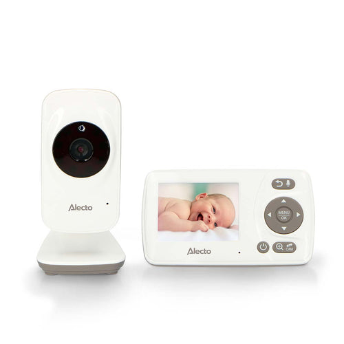 Alecto DVM71 - Babyphone mit Kamera und 2,4-Zoll-Farbbildschirm - Weiß