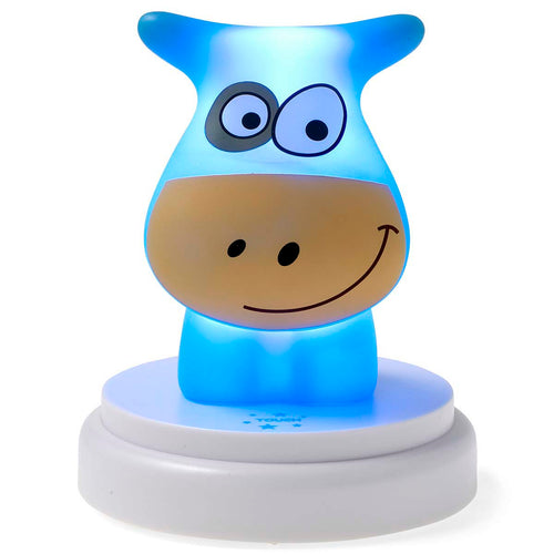 Alecto NAUGHTY COW - LED-Nachtlicht, Kuh, blau