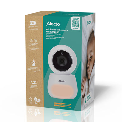Alecto DVM2050C - Zusatzkamera für das Alecto DVM2050 Babyphone, HD-Videoqualität mit 4x digitalem Zoom - Weiß