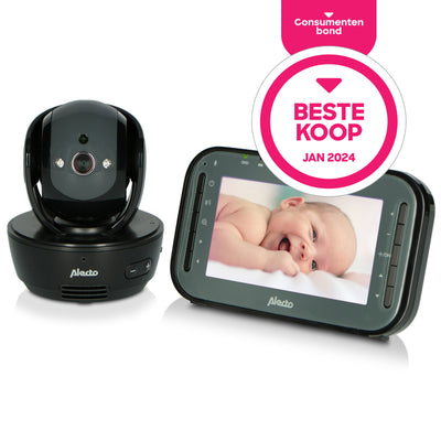 Alecto DVM200MBK - Babyphone mit Kamera und 4,3"-Farbdisplay, Schwarz
