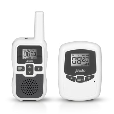 Alecto DBX-80 - Babyphone mit Reichweite von bis zu 3.000 Metern, weiß/anthrazit