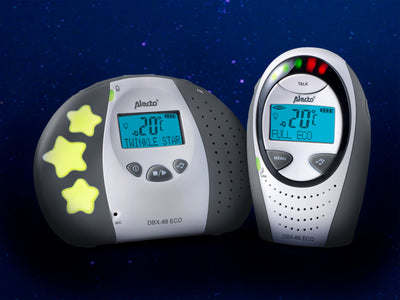 DB-188 LUX - DECT Babyphone mit Full ECO-Modus und Display, weiß/anthrazit