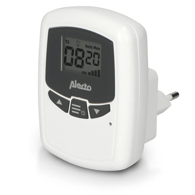 Alecto DBX-80 - Babyphone mit Reichweite von bis zu 3.000 Metern, weiß/anthrazit