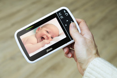 Alecto DVM149GN  - Babyphone mit Kamera und 4.3"-Farbdisplay, Weiß/Grün