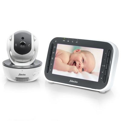 Alecto DVM200M - Babyphone mit Kamera und 4,3"-Farbdisplay, Weiß/Anthrazit