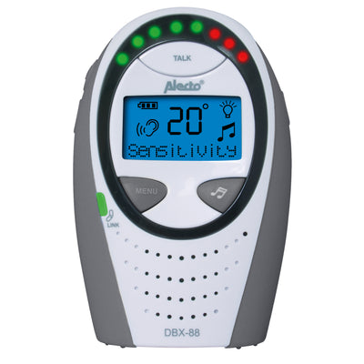 DB-188 LUX - DECT Babyphone mit Full ECO-Modus und Display, weiß/anthrazit